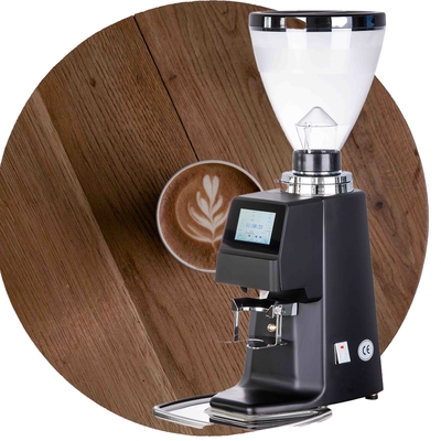 Broyeur de café commerciale en aluminium Flat Burr Manual