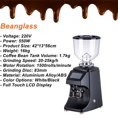 Café commercial intelligent Bean Grinder Espresso Coffee Grinder