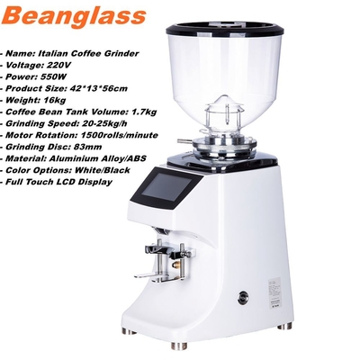 Café électrique Bean Grinder Coffee Bean Crusher avec l'écran tactile intelligent
