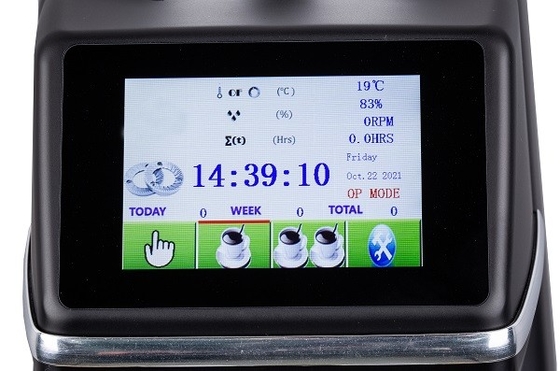 broyeur de moulin à café de Temperature Monitoring Display de broyeur de café de l'écran tactile 1500rpm
